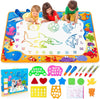 ''Water Doodle Mat - Kids Color Painting Toy, Gift Set for Toddlers 3-7