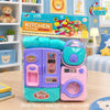 3-in-1 Kids Home Kitchen Set β Fridge, Washing Machine & Cooking Play Set