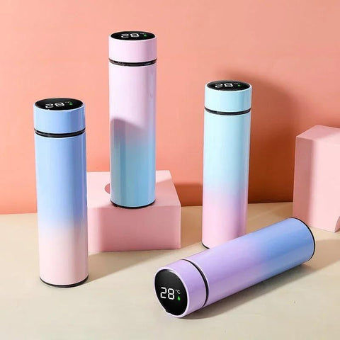 '500ML Smart Thermos Water Bottle Led Digital Temperature Display Stainless Steel Bottle