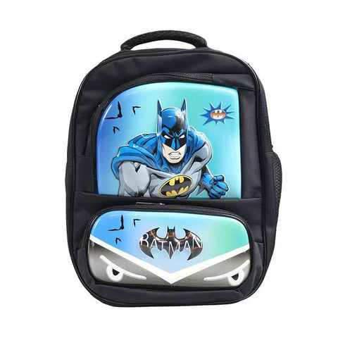 Batman Style Cartoon Kids Backpack 15 inch #2899