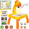 '3-in-1 Giraffe LED Projector Drawing Table for Kids