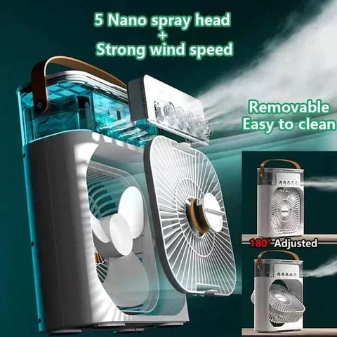 ''Portable Air Conditioner Fan, Humidifier, Mini cooling fan