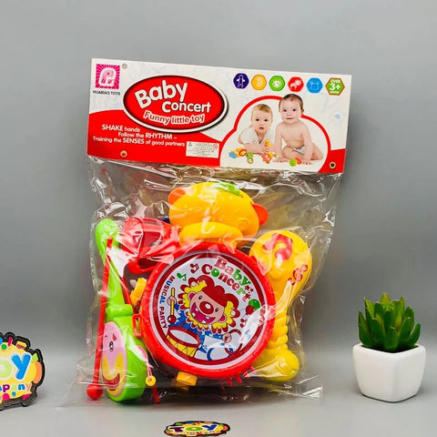 Colorful 12 Pieces Baby Rattles Set