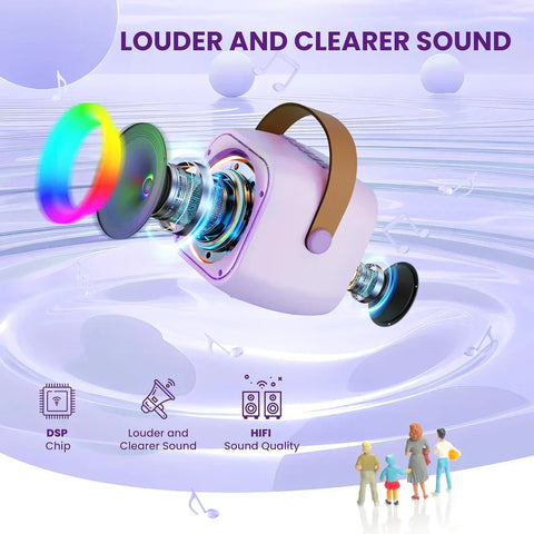 ''K12-Kids Bluetooth Speaker System with 1 Wireless Mic Chargeable