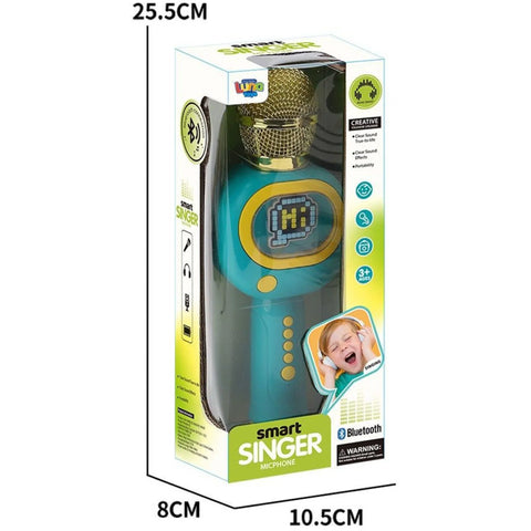 ''Smart Singer Mic Phone with Bluetooth – Wireless Karaoke Fun for Kids