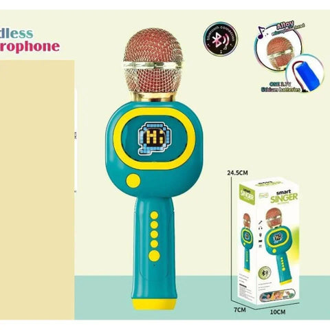 ''Smart Singer Mic Phone with Bluetooth – Wireless Karaoke Fun for Kids