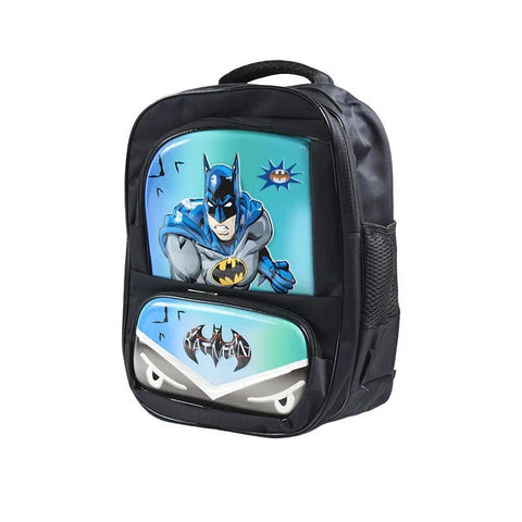 Batman Style Cartoon Kids Backpack 15 inch #2899