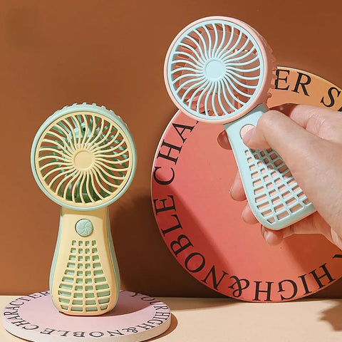 ''Portable Small Table Fan Rechargeable Hand Held Handheld Mini Fan