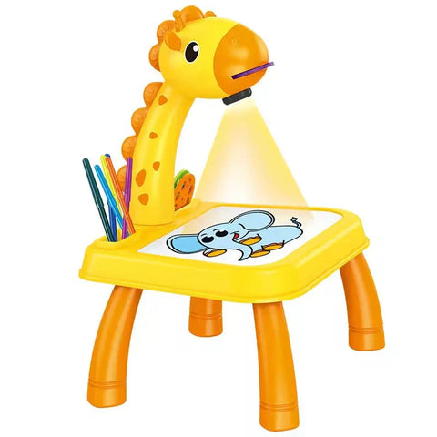'3-in-1 Giraffe LED Projector Drawing Table for Kids