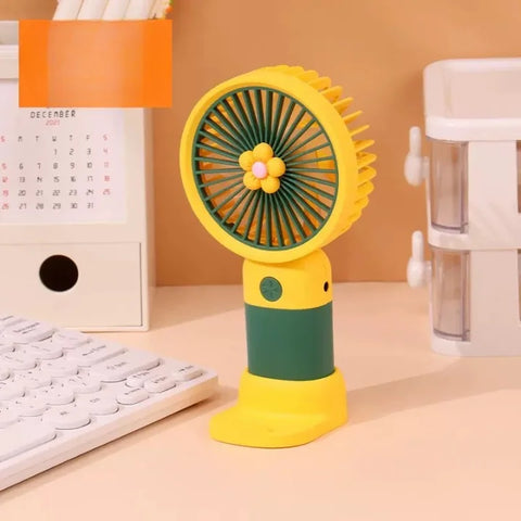 ''Rechargeable USB Battery - Handheld Fan with Adjustable Speed - Versatile Usage