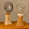 ''Portable Rechargeable Fan - USB Handheld & Desktop with Phone Stand
