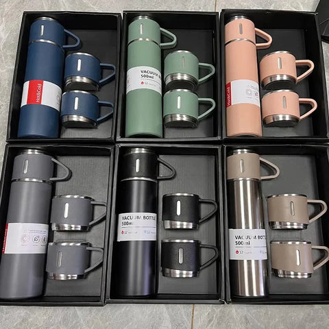 ''Stainless Steel Hot &Cool Vacuum Thermal Flask Set