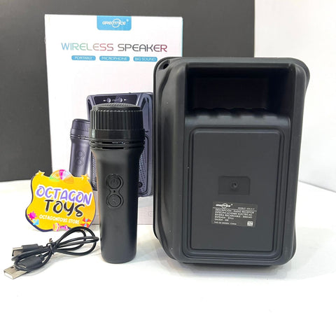 '''Portable Wireless Speaker with Lights 4 Inch Big Size