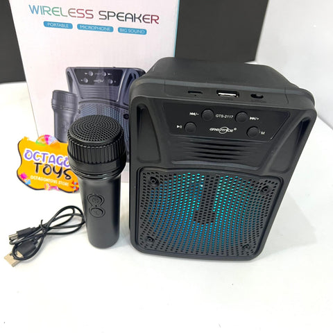 '''Portable Wireless Speaker with Lights 4 Inch Big Size