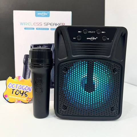 '''Portable Wireless Speaker with Lights 4 Inch Big Size