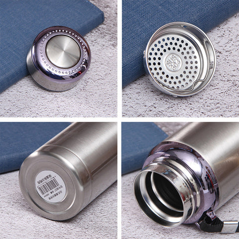 'Stainless Steel Vacuum Flask 316 Grade 1000ml – Sports Water Bottle 1 litre – Hot and Cold Thermos