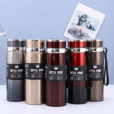 'Insulated Water Bottle, 1 Litre Stainless Steel Water Bottle for 12 Hours Hot & Cold
