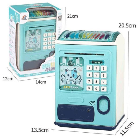 'Money Box for Kids,Piggy Bank, Electronic ATM Machine