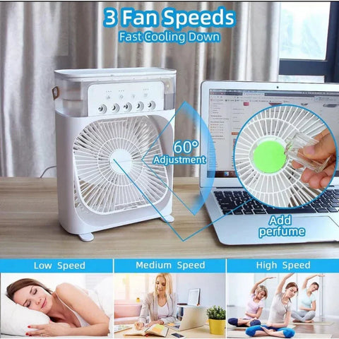 ''Portable Air Conditioner Fan, Humidifier, Mini cooling fan