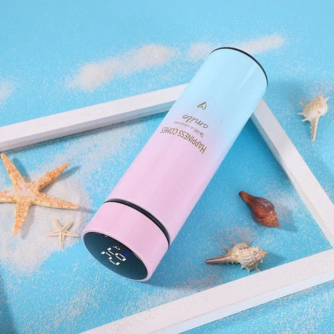 '500ML Smart Thermos Water Bottle Led Digital Temperature Display Stainless Steel Bottle