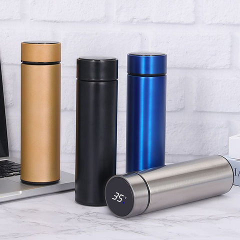 'Temperature Display Vacuum Insulated Water Bottle